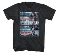 The Breakfast Club The Brain Princess Athlete Basketcase Rebel Adult T ShirtBlackL