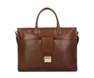 The Bridge- Bolso Mensajero Clásico de Cuero Marrón Unisex- Bags- Mujer- Marrón- ONE SIZE- Bolso Mensajero Clásico de Cuero Marrón Unisex