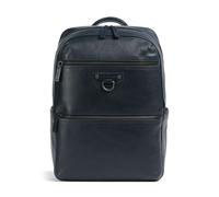 The Bridge Iacopo Mochila azul oscuro, cuero, hombre, 14L