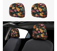 The Bright Spring In The Flower Garden - Fundas protectoras para reposacabezas de coche, 2 piezas, elásticas, ajuste universal, accesorios interiores para la mayoría de vehículos, para mujeres y