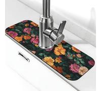 The Bright Spring in The Flower - Tapete de grifo de jardín para fregadero de cocina, tapete de secado súper absorbente para cocina, baño, fregadero, cafetería, bar, grifo, decoración, regalos (15 x