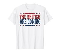 The British Are Coming Patriotic Stars 4th of July Camiseta
