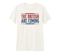 The British Are Coming Patriotic Stars 4th of July Camiseta Premium