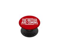 The British Are Coming Patriotic Stars 4th of July Funny PopSockets PopGrip Adhesivo