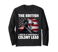 The British Blew A 13 Colony Lead Funny George Washington Manga Larga