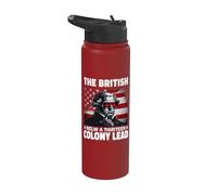 The British Blew A 13 Colony Lead Funny George Washington Stainless Steel Insulated Water Bottle