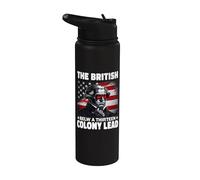 The British Blew A 13 Colony Lead Funny George Washington Stainless Steel Insulated Water Bottle