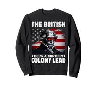 The British Blew A 13 Colony Lead Funny George Washington Sudadera