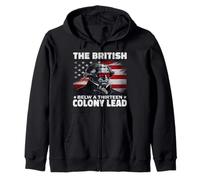 The British Blew A 13 Colony Lead Funny George Washington Sudadera con Capucha