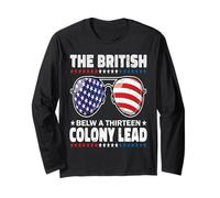 The British Blew A Thirteen Colony Lead Funny 4th of July Manga Larga