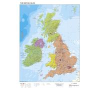 The British Isles political: Papierposter