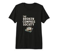 The Broken Compass Society Viajes Senderismo Camping Aventura Camiseta Premium