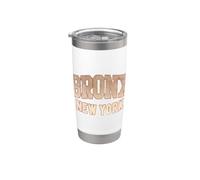 The Bronx NYC, I Love Bronx, I Love York City, Vintage Bronx Vaso térmico de acero inoxidable de doble pared