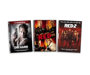 The Bruce Willis Kicking Butt and Taking Names Collection - 7 Movies (RED 1-2 + Die Hard 1-5)