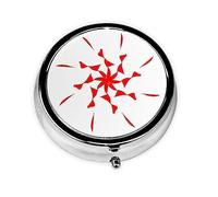 The Budding and Turning FlowerBox, SmallBox para bolso y bolsillo, organizador redondo de metal para medicinas, caja de viaje con 3 compartimentos.