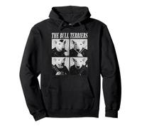 The Bull Terriers Dogs Músicos Divertido Rock Emo Punk Band Sudadera con Capucha