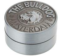 The Bulldog Amsterdam Amoladora de metal | 2 piezas 40mm grabado en relieve plata metal amoladora para papel de liar tamaño King 2 piezas