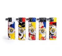 The Bulldog Amsterdam - Mechero de gas recargable - Juego de encendedores a prueba de viento con llama ajustable, encendedor de bolsillo resistente