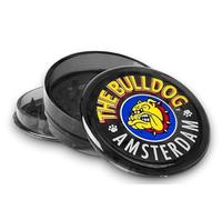 The Bulldog - Molinillo original de 3 piezas de plástico - Molinillo de hierba ligero y resistente - Picadora manual compacta - Accesorio de colección Bulldog
