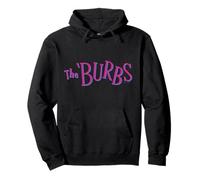 The ’Burbs Pink and Blue Retro Logo Sudadera con Capucha