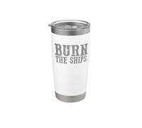 THE BURN SHIPS Orgulloso, patriótico, intrépido y audaz Vaso térmico de acero inoxidable de doble pared