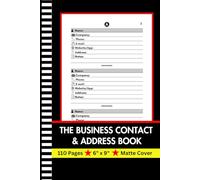 The Business Contact & Address Book: A Professional A-Z Organizer for Clients, Employees, Vendors & Associates | Features Alphabetical Index, Numbered Pages, and a 312-Entry Log | 6 x 9 Inches Office & HR Management Journal