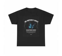 The Butterfly Effect Shirt Vintage Poster Retro Unisex Heavy Cotton tee Black Black