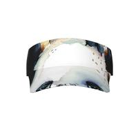 The Butterfly On The Panda's Head Ajustable Hombres Mujeres Ligero Plegable Enfriamiento Vacío Visera Deportiva Sombrero Sombrero para Correr, Tenis, Golf Negro