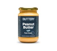 The Buttery - Peanut Butter Pure Cream/Crema de Cacahuete Suave, 100% Cacahuete Alto Oleico Saludable, Sin Aceite de Palma ni Azúcares Añadidos ni Gluten, Fuente de Proteína, Apto Veganos - 350g