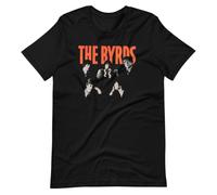 The BYRDS Poster Style Fan Art Graphic tee Short-Sleeve Unisex T-ShirtBlackXL