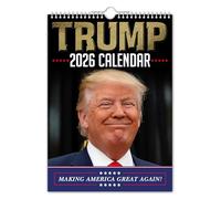 The Calendar King // Calendario de pared 2026 de Donald Trump, 210 mm x 297 mm (a todo color, tamaño A4)
