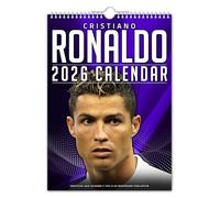 The Calendar King // Cristiano Ronaldo - Calendario de pared 2026 (a todo color, tamaño A4)