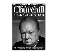 The Calendar King // Winston Churchill - Calendario de pared 2025 - Original (color completo, tamaño A4)