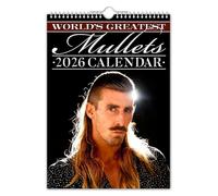 The Calendar King // World's Greatest Mullets - Calendario de pared 2025 (a todo color, tamaño A4)