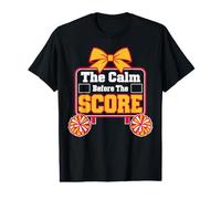 The Calm Before The Score Cheer Competition Coach Camiseta gráfica económica