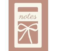 The Cambridge Edit Notes: Chestnut Neutral Notebook | Minimal Lined Journal | Soft Matte Stationery: Warm neutral aesthetic notebook with minimalist bow cover and lined interior