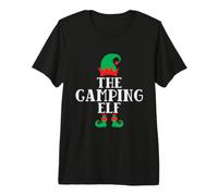 The Camping Elf Matching Family Christmas Elf Camiseta Premium