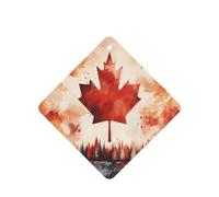 The Canadian Flag - 4 tarjetas de ambientador de coche, desechables, para colgar, para vehículos, aroma a lavanda