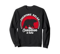 The Canadian Is Here Canada Flag Vintage Symbol Home Pride Sudadera