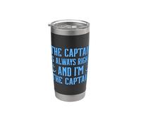 The Captain Is Always Right and I'm The Captain Vaso térmico de acero inoxidable de doble pared