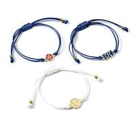 The Carat Shop Chelsea Football Club - Juego de 3 pulseras de la amistad, talla única, Aleación de zinc: 93% zinc, 3% cobre y 4% aluminio, No es una piedra preciosa