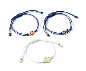 The Carat Shop Chelsea Football Club - Juego de 3 pulseras de la amistad, talla única, Aleación de zinc: 93% zinc, 3% cobre y 4% aluminio, No es una piedra preciosa