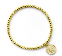 The Carat Shop Chelsea Football Club - Pulsera de cuentas de bola dorada, talla única, Aleación de zinc: 93% zinc, 3% cobre y 4% aluminio, No es una piedra preciosa