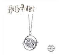 The Carat Shop Collar Harry Potter Giratiempo (Time Turner) Plateado en plata de primera ley Unisex