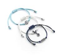 The Carat Shop Tottenham Hotspur - Juego de 3 pulseras de la amistad