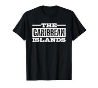 The Caribbean Islands Vintage Retro Souvenirs Camiseta
