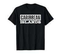 The Caribbean Islands Vintage Retro Souvenirs Camiseta