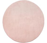 The carpet Alfombra antideslizante lavable, rosa, 200 cm, redondo