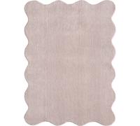 The carpet Alfombra moderno antideslizante lavable, rosa, 120 x 160 cm