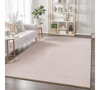 The carpet Cosy Alfombra de piel cálida y acogedora, suave y elegante, lavable y compatible con calefacción por suelo radiante, con certificación Öko-Tex, rosa, 200 x 280 cm